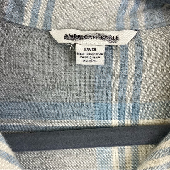American Eagle Flannel Babydoll Top Blouse - Picture 4 of 12